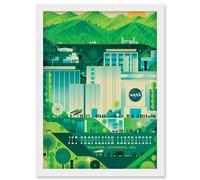 Artery8 NASA Jet Propulsion Laboratory California Living Room Artwork Framed Wall Art Print A4