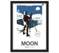 Artery8 Nasa Modern Explorers Explore Moon To Mars Lunar Architect Artemis Poster Wall Art Print - A4 Size