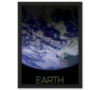 Artery8 Nasa Our Solar System Earth Planet Image Space Wall Art Print - A4 Size