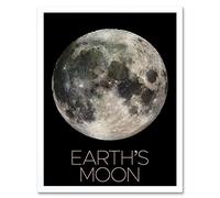 Artery8 NASA Our Solar System Earth's Moon Lunar Galileo Image Art Print Framed Poster Wall Decor 12x16 inch