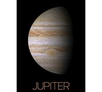 Artery8 NASA Our Solar System Jupiter Planet Image Red Spot Unframed Art Print Poster Wall Decor 12x16 inch