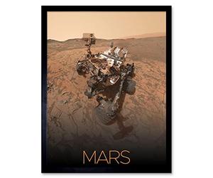 Artery8 NASA Our Solar System Mars Curiosity Rover Self Portrait Art Print Framed Poster Wall Decor 12x16 inch