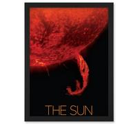 Artery8 Nasa Our Solar System The Sun Coronal Ejection Solar Filament Wall Art Print - A4 Size