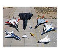 Artery8 NASA Research Aircraft Fleet Dryden Center Premium Wall Art Canvas Print 18X24 Inch