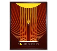 Artery8 NASA Solar Surfing Innovative Advanced Concepts Framed Wall Art 12x16 in Brown | Size: W12" x H16" Artery8 Brown W12" x H16"