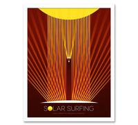 Artery8 NASA Solar Surfing Innovative Advanced Concepts Framed Wall Art 12x16 in White | Size: W12" x H16" Artery8 White W12" x H16"