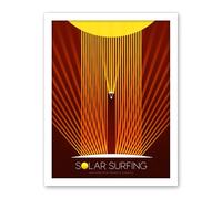 Artery8 NASA Solar Surfing Innovative Advanced Concepts Living Room Artwork Framed Wall Art Print 18X24 Inch