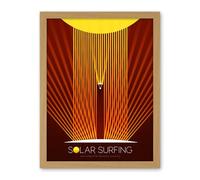 Artery8 NASA Solar Surfing Innovative Advanced Concepts Living Room Artwork Framed Wall Art Print 18X24 Inch