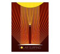 Artery8 NASA Solar Surfing Innovative Advanced Concepts Wall Art Print in Red | Size: W24" x H32" Artery8 Red W24" x H32"