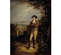 Artery8 Nasmyth Robert Burns Scottish Poet Art Print Canvas Premium Wall Decor Poster Mural