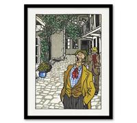 Artery8 Naturally Gifted Singer Musician Moriz Jung Framed Wall Art Print | Size: A4 Artery8 Multicolor A4