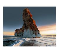 Artery8 Nature Photo Natural Rock Formation Ice Landscape Large Wall Art Poster Print Thick Paper 18X24 Inch