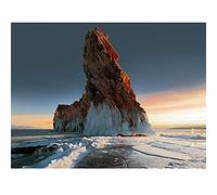 Artery8 Nature Photo Natural Rock Formation Ice Landscape Unframed Wall Art Print Poster Home Decor Premium