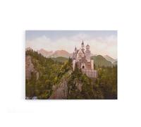 Artery8 Neuschwanstein Castle Bavaria Canvas Wall Art Print | Size: W18" x H24" Artery8 Multicolor W18" x H24"