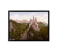 Artery8 Neuschwanstein Castle Bavaria Framed Canvas Wall Art Print | Size: W18" x H24" Artery8 Multicolor W18" x H24"