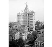 Artery8 New York Municipal Building Vintage Photo Unframed Wall Art Print Poster Home Decor Premium