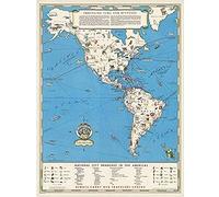 Artery8 New York Pictorial Map 1950 Shrinking Time Distance Wall Art Print : Whimsical Illustrated Transit Artwork for Living Room or Office Great Gift for NYC Map Lovers