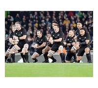 Artery8 New Zealand Rugby Legends World Cup Haka Photo Premium Wall Art Canvas Print 18X24 Inch