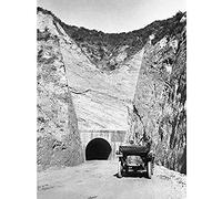 Artery8 Newhall Tunnel California Black White Photo Unframed Wall Art Print Poster Home Decor Premium