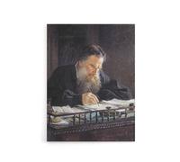 Artery8 Nikolai Ge Leo Tolstoy Portrait Canvas Wall Art Print | Size: W12" x H16" Artery8 Multicolor W12" x H16"