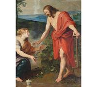 Artery8 Noli Me Tangere Christ Appears To Mary Magdalene Premium Wall Art Canvas Print 18X24 Inch