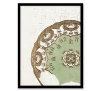 Artery8 Noritake Factory Framed Wall Art Vintage Japan Design For Plate - A3 Size