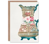 Artery8 Noritake Factory Japanese Art Card Design For Ewer Vintage Floral