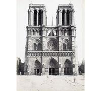 Artery8 Notre Dame Paris France Vintage Photograph Large Wall Art Poster Print Thick Paper 18X24 Inch