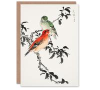 Artery8 Numata Kashu Art Card Crossbill Birds Japanese