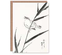 Artery8 Numata Kashu Art Card Reed Bunting and Reed Japanese