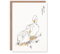 Artery8 Numata Kashu Art Card Two White Geese Japanese