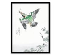 Artery8 Numata Kashu Framed Wall Art Print Kingfisher Hunting Japan | Size: A3 Artery8 Multicolor A3