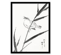 Artery8 Numata Kashu Framed Wall Art Print Reed Bunting & Reed Japan | Size: A3 Artery8 Multicolor A3