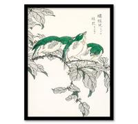 Artery8 Numata Kashu Framed Wall Art Print White Eye & Osmanthus Japan | Size: A4 Artery8 Multicolor A4