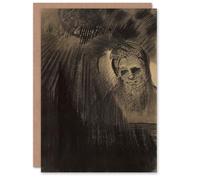Artery8 Odilon Redon Art Card Apparition Eerie Charcoal Painting