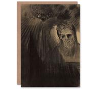Artery8 Odilon Redon Art Card Apparition Eerie Charcoal Painting