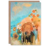 Artery8 Odilon Redon Art Card Evocation of Roussel Floral Portrait