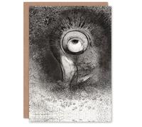 Artery8 Odilon Redon Art Card First Vision Attempted by the Flower