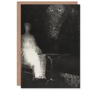 Artery8 Odilon Redon Art Card Gaze on the Chair Human Figure Outline