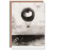 Artery8 Odilon Redon Art Card The Eye Like a Strange Balloon in Grey Artery8 Grey