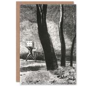 Artery8 Odilon Redon Art Card The Gambler Charcoal Painting