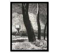 Artery8 Odilon Redon Framed Wall Art Print The Gambler Charcoal Painting in Grey | Size: A3 Artery8 Grey A3