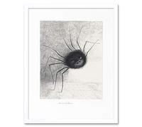 Artery8 Odilon Redon The Spider Face Features Drawing Art Print Framed Poster Wall Decor 12x16 inch