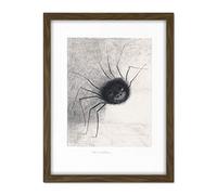 Artery8 Odilon Redon The Spider Face Features Drawing Artwork Framed Wall Art Print 18X24 Inch