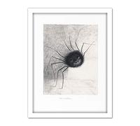 Artery8 Odilon Redon The Spider Face Features Drawing Artwork Framed Wall Art Print 18X24 Inch