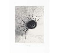 Artery8 Odilon Redon The Spider Face Features Drawing Premium Wall Art Canvas Print 18X24 Inch