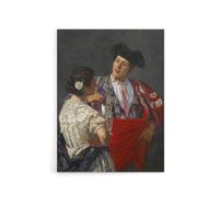 Artery8 Offering The Panel To A Bullfighter Cassatt Canvas Wall Art in Grey | Size: W12" x H16" Artery8 Grey W12" x H16"
