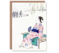 Artery8 Ogata Gekko Art Card Dreaming Of Marriage Vintage Japanese in Pink Artery8 Pink