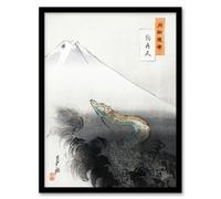 Artery8 Ogata Gekko Framed Wall Art Print Ryu Shoten Ascending Dragon - A4 Size