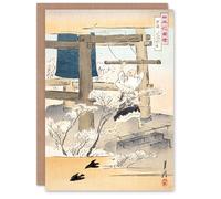 Artery8 Ogata Gekko Japanese Art Card Monk Ringing the Temple Bell